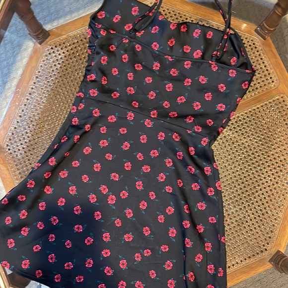 NWOT Real Silk Floral Slip Dress - Picture 7 of 7